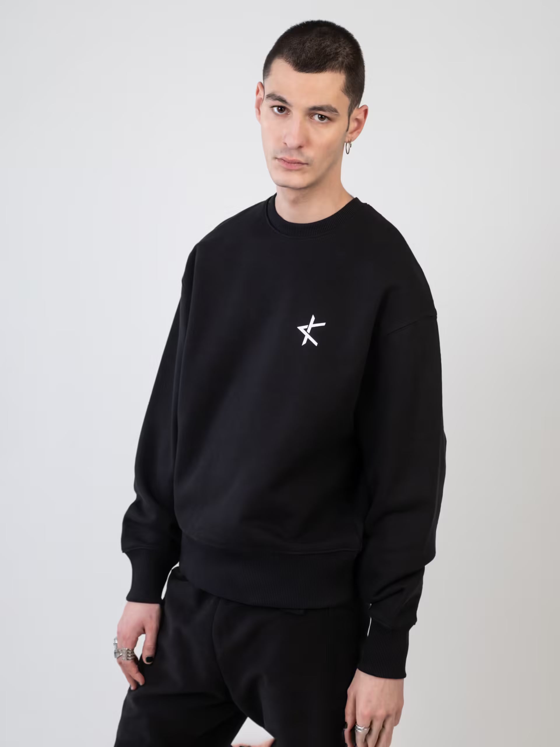 Heavy Sweatshirt - Black Velvet Flex