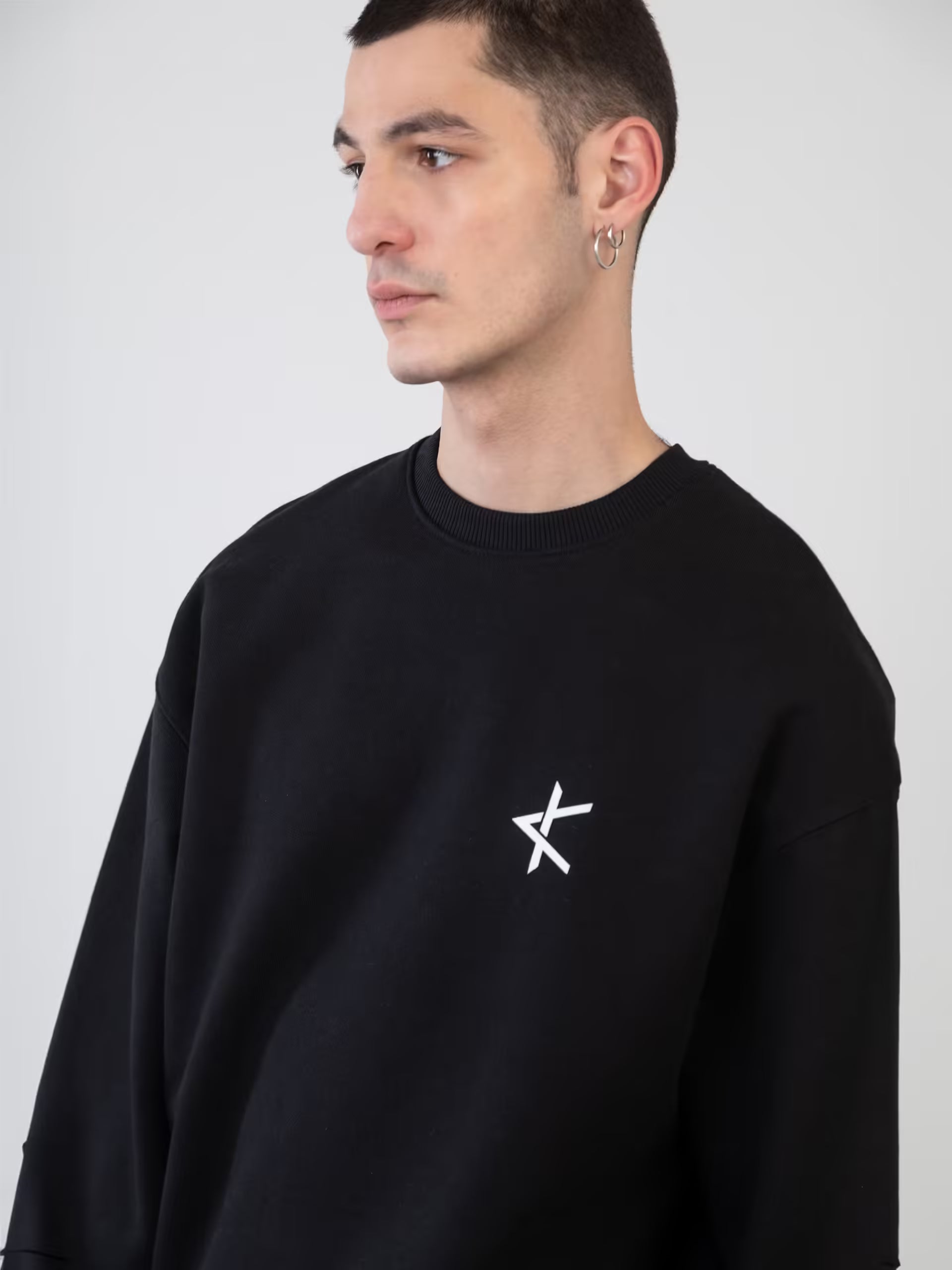 Heavy Sweatshirt - Black Velvet Flex