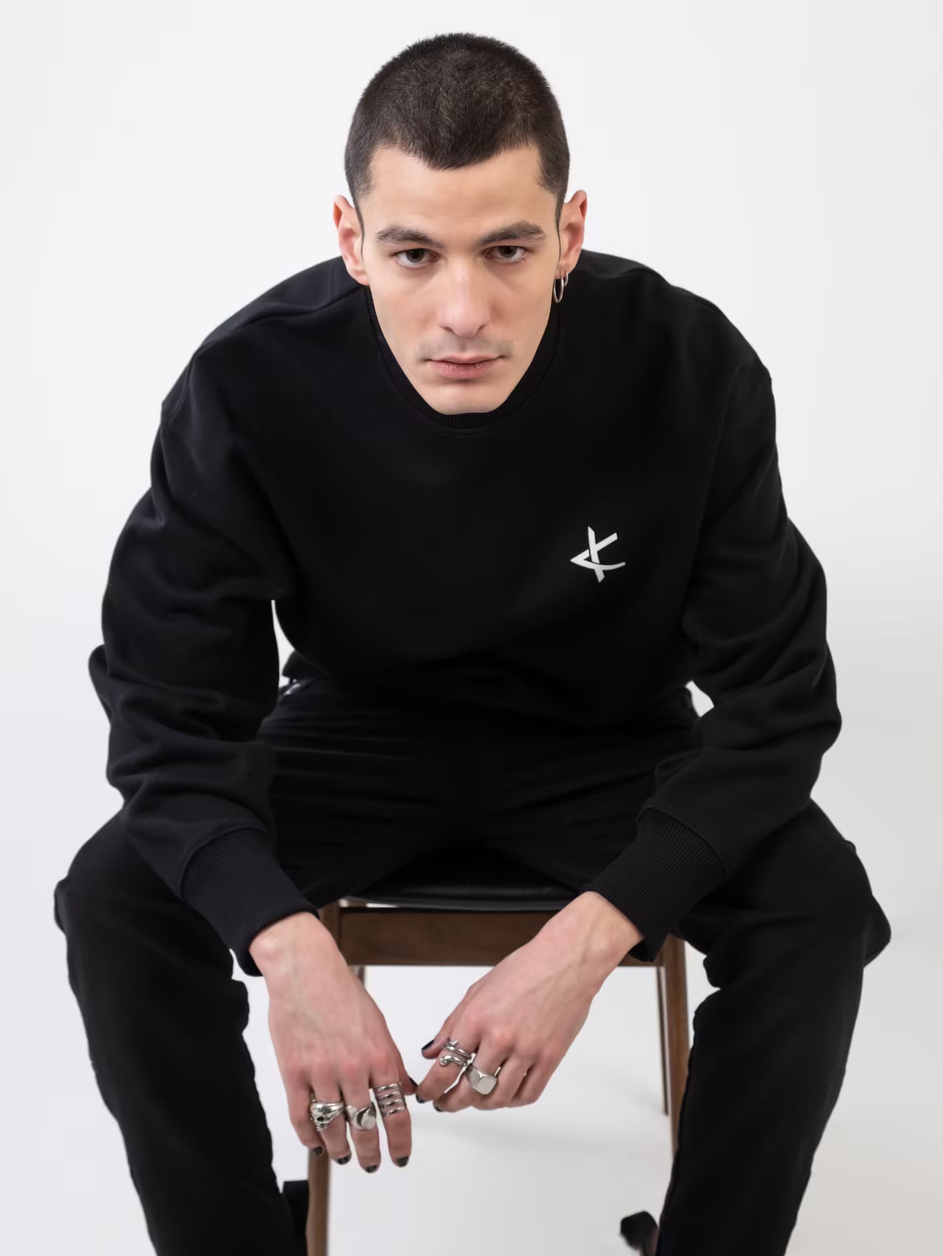 Heavy Sweatshirt - Black Velvet Flex