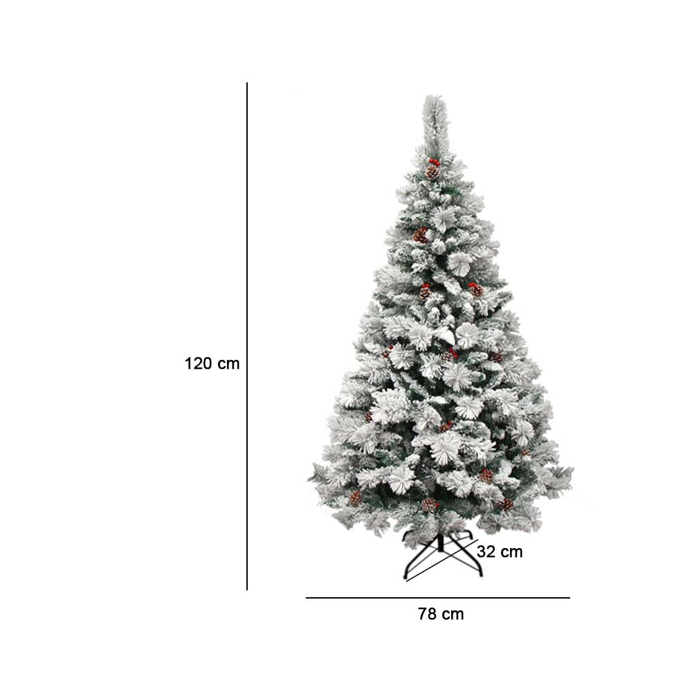 Snowy artificial pine - in several types - 120 cm-0